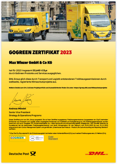 GOGREEN ZERTIFIKAT